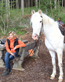 Ingrid Egger mit Pferd